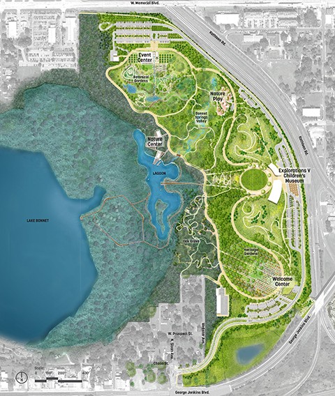 Park Design: bonnet Springs Park, Lakeland, Florida, USA